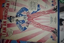 This is but a small random sampling of 65,800 pieces of sheet music in this collection. The collection must be sold as an entire collection. I welcome all inquiries of interest in purchasing the collection and to make appointments to see it. This collection as with the Books and Vinyl Records may be sold anytime prior to the sale dates. Please call/text/or email for more information. 