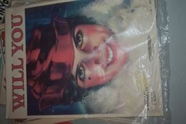 This is but a small random sampling of 65,800 pieces of sheet music in this collection. The collection must be sold as an entire collection. I welcome all inquiries of interest in purchasing the collection and to make appointments to see it. This collection as with the Books and Vinyl Records may be sold anytime prior to the sale dates. Please call/text/or email for more information. 