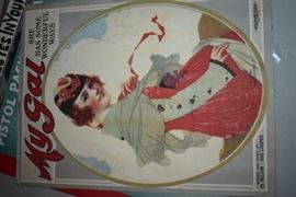 This is but a small random sampling of 65,800 pieces of sheet music in this collection. The collection must be sold as an entire collection. I welcome all inquiries of interest in purchasing the collection and to make appointments to see it. This collection as with the Books and Vinyl Records may be sold anytime prior to the sale dates. Please call/text/or email for more information. 