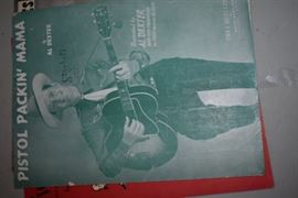 This is but a small random sampling of 65,800 pieces of sheet music in this collection. The collection must be sold as an entire collection. I welcome all inquiries of interest in purchasing the collection and to make appointments to see it. This collection as with the Books and Vinyl Records may be sold anytime prior to the sale dates. Please call/text/or email for more information. 