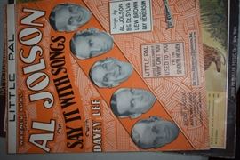 This is but a small random sampling of 65,800 pieces of sheet music in this collection. The collection must be sold as an entire collection. I welcome all inquiries of interest in purchasing the collection and to make appointments to see it. This collection as with the Books and Vinyl Records may be sold anytime prior to the sale dates. Please call/text/or email for more information. 