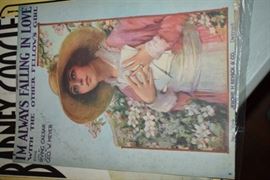 This is but a small random sampling of 65,800 pieces of sheet music in this collection. The collection must be sold as an entire collection. I welcome all inquiries of interest in purchasing the collection and to make appointments to see it. This collection as with the Books and Vinyl Records may be sold anytime prior to the sale dates. Please call/text/or email for more information. 