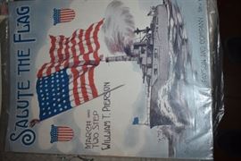 This is but a small random sampling of 65,800 pieces of sheet music in this collection. The collection must be sold as an entire collection. I welcome all inquiries of interest in purchasing the collection and to make appointments to see it. This collection as with the Books and Vinyl Records may be sold anytime prior to the sale dates. Please call/text/or email for more information. 