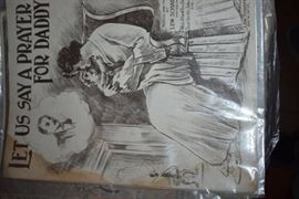 This is but a small random sampling of 65,800 pieces of sheet music in this collection. The collection must be sold as an entire collection. I welcome all inquiries of interest in purchasing the collection and to make appointments to see it. This collection as with the Books and Vinyl Records may be sold anytime prior to the sale dates. Please call/text/or email for more information. 