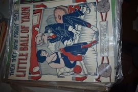 This is but a small random sampling of 65,800 pieces of sheet music in this collection. The collection must be sold as an entire collection. I welcome all inquiries of interest in purchasing the collection and to make appointments to see it. This collection as with the Books and Vinyl Records may be sold anytime prior to the sale dates. Please call/text/or email for more information. 