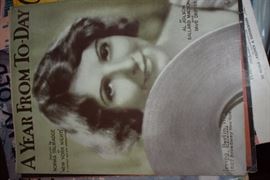 This is but a small random sampling of 65,800 pieces of sheet music in this collection. The collection must be sold as an entire collection. I welcome all inquiries of interest in purchasing the collection and to make appointments to see it. This collection as with the Books and Vinyl Records may be sold anytime prior to the sale dates. Please call/text/or email for more information. 