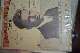 This is but a small random sampling of 65,800 pieces of sheet music in this collection. The collection must be sold as an entire collection. I welcome all inquiries of interest in purchasing the collection and to make appointments to see it. This collection as with the Books and Vinyl Records may be sold anytime prior to the sale dates. Please call/text/or email for more information. 