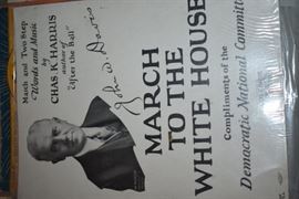 This is but a small random sampling of 65,800 pieces of sheet music in this collection. The collection must be sold as an entire collection. I welcome all inquiries of interest in purchasing the collection and to make appointments to see it. This collection as with the Books and Vinyl Records may be sold anytime prior to the sale dates. Please call/text/or email for more information. 