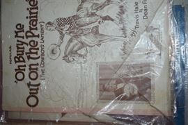 This is but a small random sampling of 65,800 pieces of sheet music in this collection. The collection must be sold as an entire collection. I welcome all inquiries of interest in purchasing the collection and to make appointments to see it. This collection as with the Books and Vinyl Records may be sold anytime prior to the sale dates. Please call/text/or email for more information. 