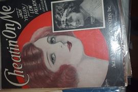 This is but a small random sampling of 65,800 pieces of sheet music in this collection. The collection must be sold as an entire collection. I welcome all inquiries of interest in purchasing the collection and to make appointments to see it. This collection as with the Books and Vinyl Records may be sold anytime prior to the sale dates. Please call/text/or email for more information. 