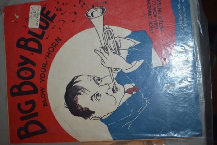 This is but a small random sampling of 65,800 pieces of sheet music in this collection. The collection must be sold as an entire collection. I welcome all inquiries of interest in purchasing the collection and to make appointments to see it. This collection as with the Books and Vinyl Records may be sold anytime prior to the sale dates. Please call/text/or email for more information. 