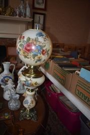 Gorgeous Antique Oil Lamp