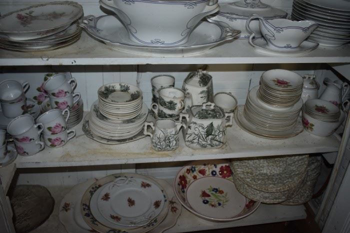 Antique China lots of individual pieces perhaps some matching pieces to your china!