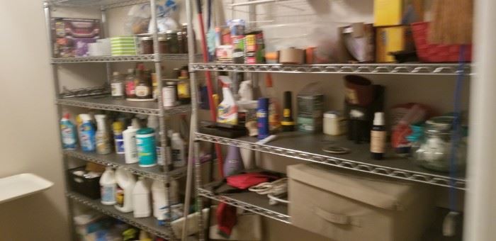 kitchen and cleaning supplies
