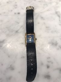Cartier Tank Watch with lapis face