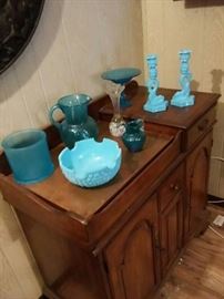 Blue Glass Fenton and More