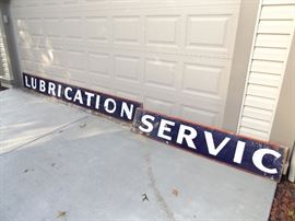 Standard Services Porcelain Sign