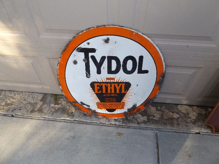 Tydol Double Sided Porcelain Sign