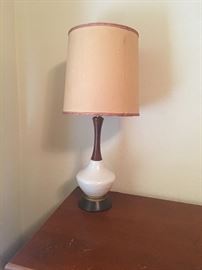 Mid Century Modern teak lamp