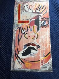 1992 Mimmo Rotella Serigraph Collage & Paint on Aluminum Torcular Printers COA