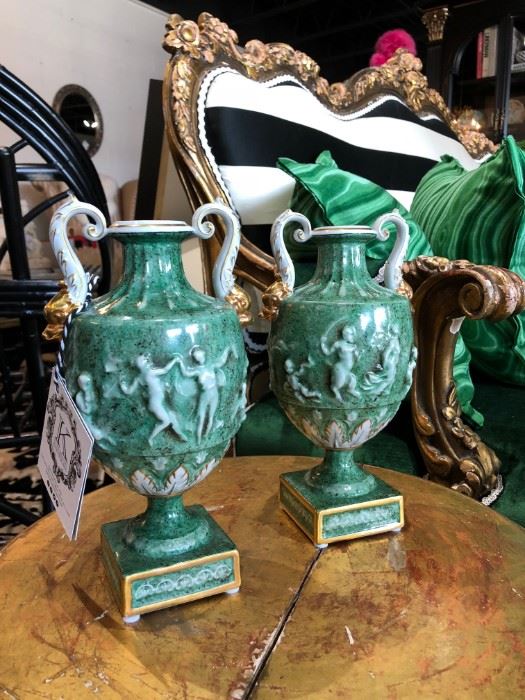 Vintage German Porcelain Vases 