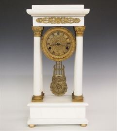 French Portico Clock