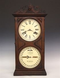 Ithica No. 10 Calendar Clock