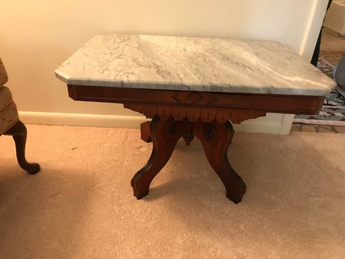 #2 Marble Top Eastlake End Table 20x30x18 $100.00