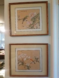 Chinese bird prints