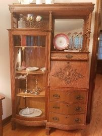 antique oak secretary