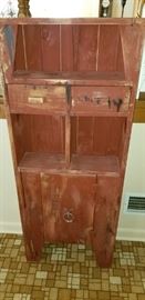 Aprox 4' tall primitive looking cabinet.