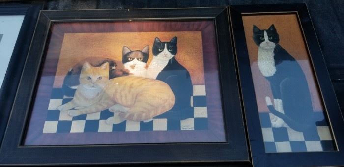 Vintage cat art