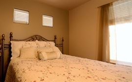 Bedding and linens and pillows. Beautiful like new! All curtains and sheers and rods for sale too.