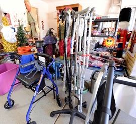 Brand new walker and canes and crutches also for sale.