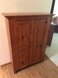 Wooden, double-door cabinet