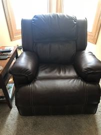 Pair of electric leather chairs