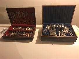 2 sets of silverware