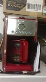Bella red coffee maker