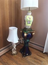Lamps & lighting - Majolica pedestal 