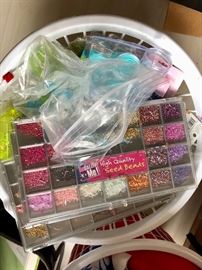 Lots of beads & crafting supplies 