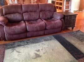 Queen Sleeper Sofa & Nice Area Rug