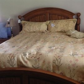 King Bed & King Comforter Set (Only 2 Twin Box Springs for sale) NO King Mattress