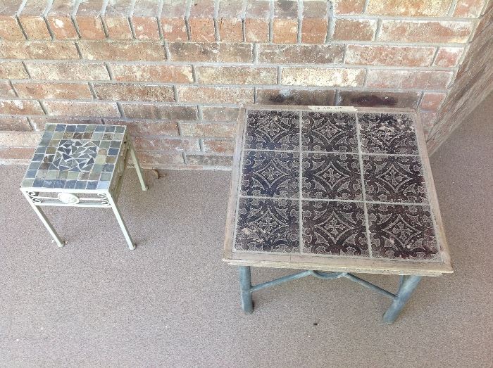 Two Small Patio Tables/Plant Stands