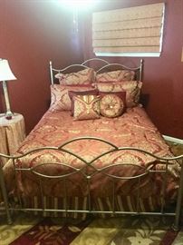 Queen size iron bed 