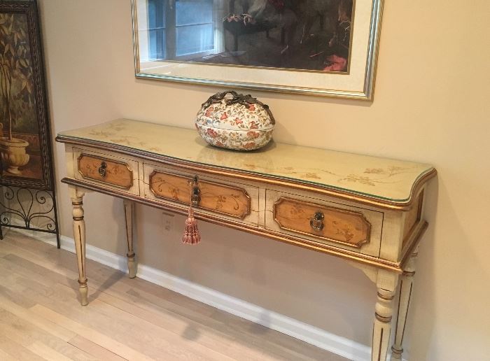 Painted console table 