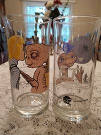 ET Collectible drinking glasses