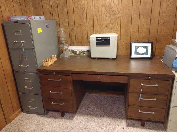 Office Desks and filing cabinet
