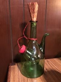 Vintage Italian Wine bottle with Ice Compartment