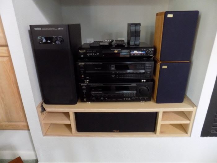 Kenwood stereo equiment.  Domus speakers