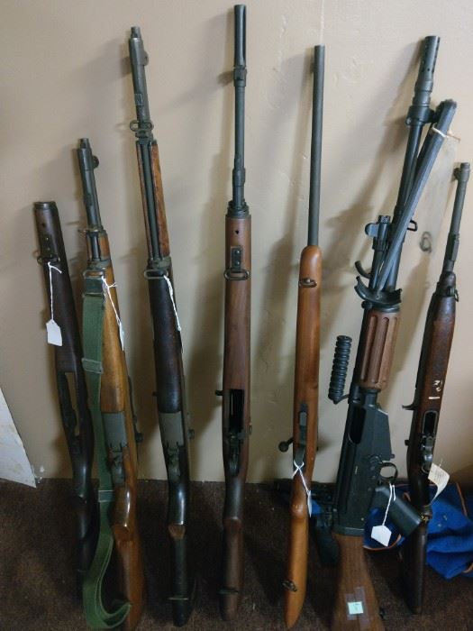 General overview of long guns to be sold.